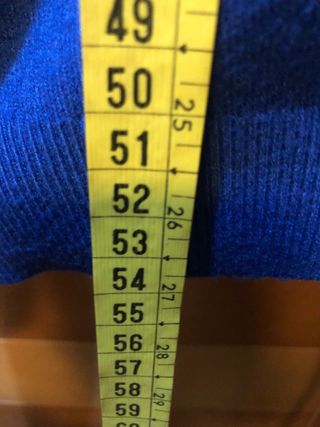 Jersey azul lentejuelas hombros talla L