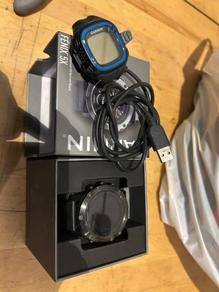 pack Relojes Garmin Negro + Cable Carga