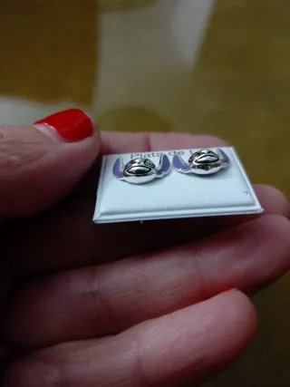 Pendientes Plata Ley Stitch