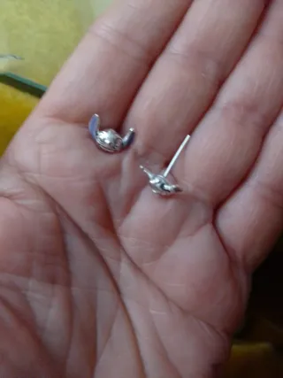 Pendientes Plata Ley Stitch