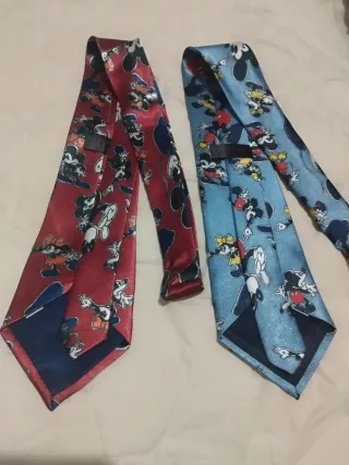 2 Corbatas Vintage Mickey Mouse