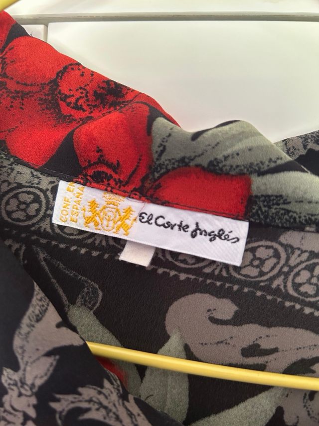 Camisa Corte Inglés Estampada Flores