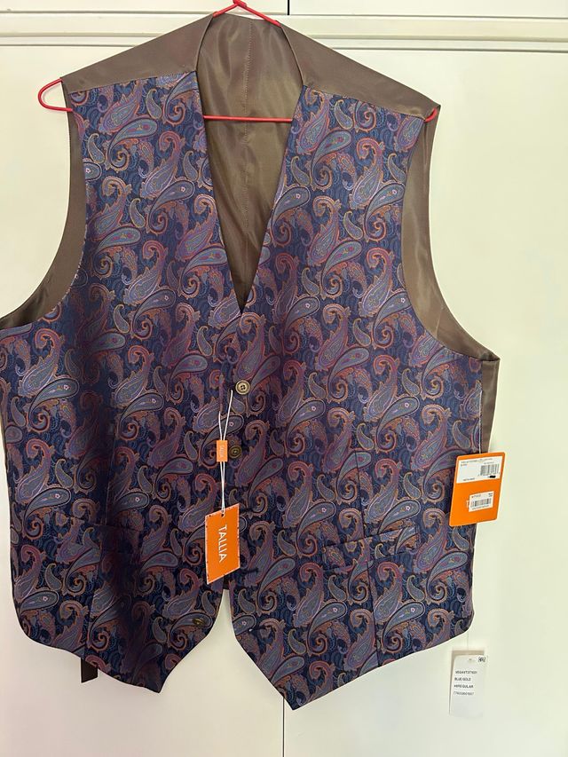 Chaleco TALLIA Paisley Azul Multicolor