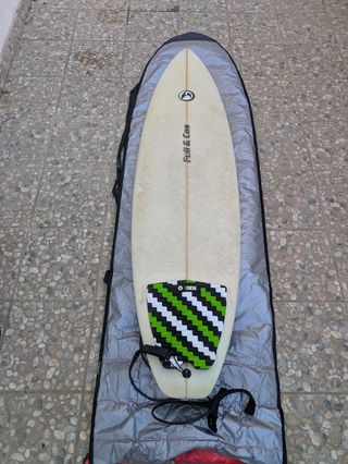 Tabla de surf full & cas 6'4 pack (funda+quillas)