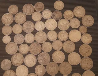 Lotto di monete d'argento