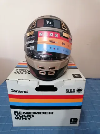 Lote de casco, guantes y bolso