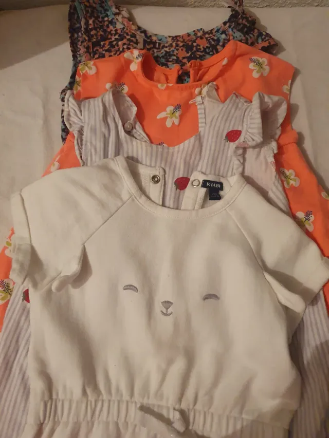 Lote 4 Vestidos verano niña 12 - 18meses