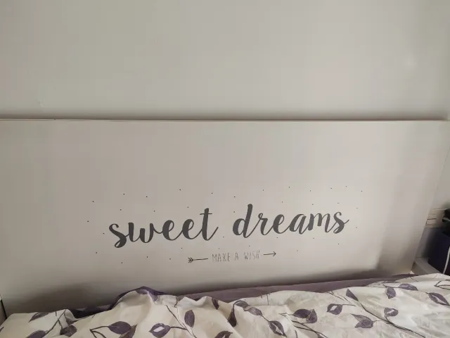 Cabecero de madera blanco