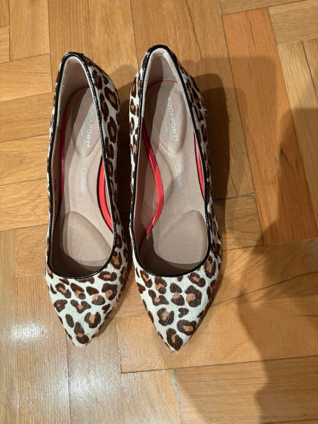 Scarpe col tacco con stampa animalier Rockport nuove