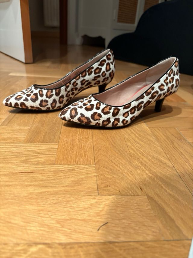 Scarpe col tacco con stampa animalier Rockport nuove