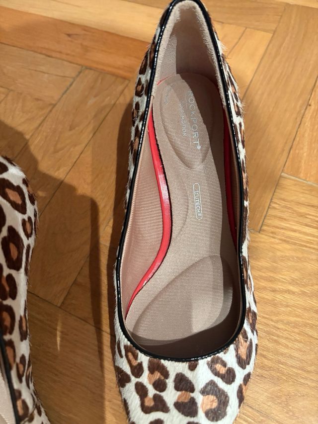 Scarpe col tacco con stampa animalier Rockport nuove