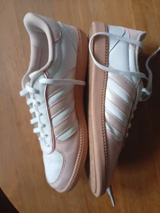 Scarpe Adidas Donna 38.5 Rosa Bianco