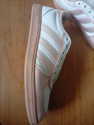 Scarpe Adidas Donna 38.5 Rosa Bianco