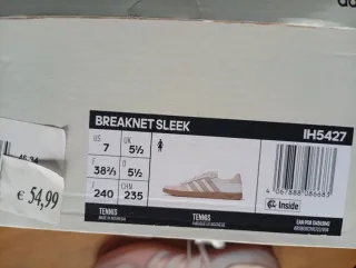 Scarpe Adidas Donna 38.5 Rosa Bianco