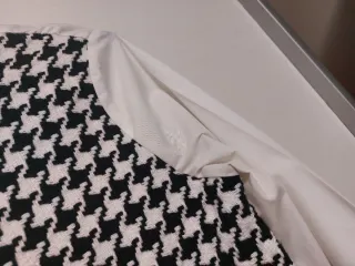 Camisa Shein M Houndstooth con Flecos