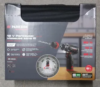 Pack aparafusadora performance Parkside 12V - nova