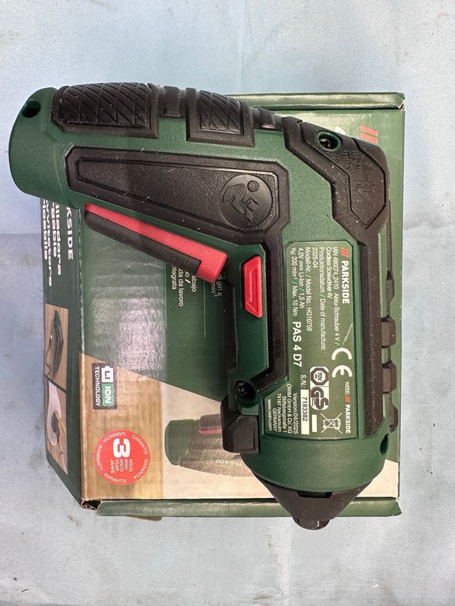 PARKSIDE 4V Atornillador Recargable PAS 07