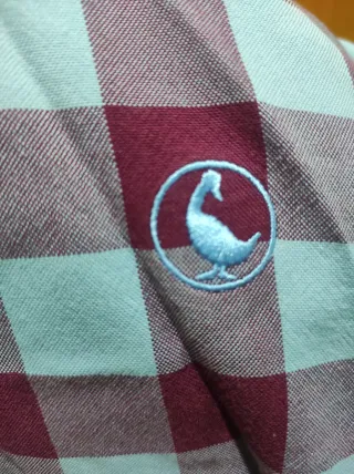 Camisa El Ganso cuadros azul y morado