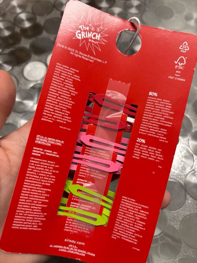 Fermagli per capelli Il Grinch Dr. Seuss