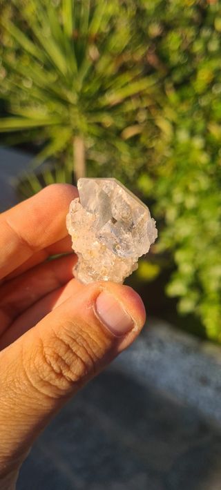 Minerali Cristallo Quarzo Biterminato Centro Geode