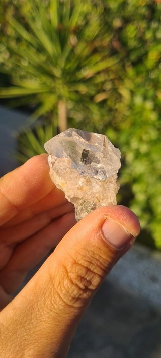 Minerali Cristallo Quarzo Biterminato Centro Geode