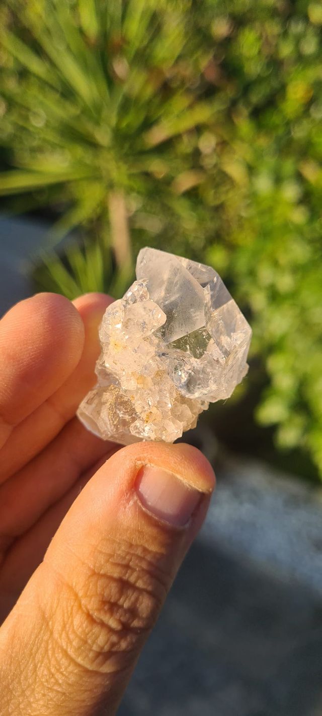 Minerali Cristallo Quarzo Biterminato Centro Geode