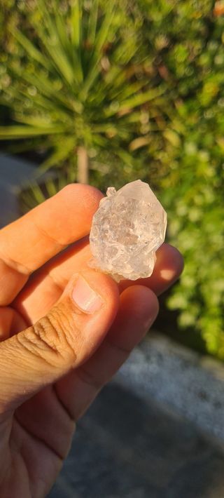 Minerali Cristallo Quarzo Biterminato Centro Geode