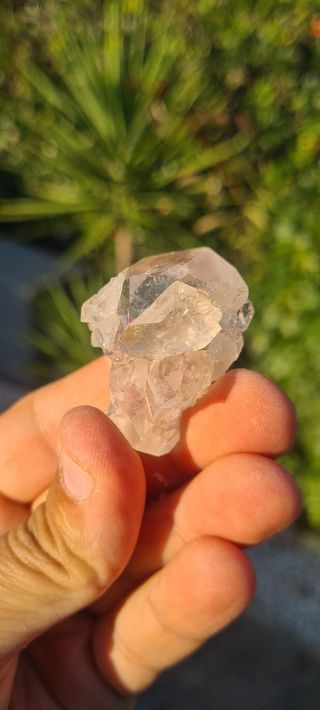 Minerali Cristallo Quarzo Biterminato Centro Geode