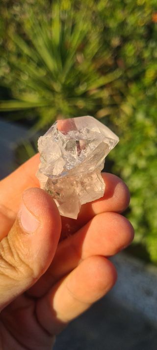 Minerali Cristallo Quarzo Biterminato Centro Geode