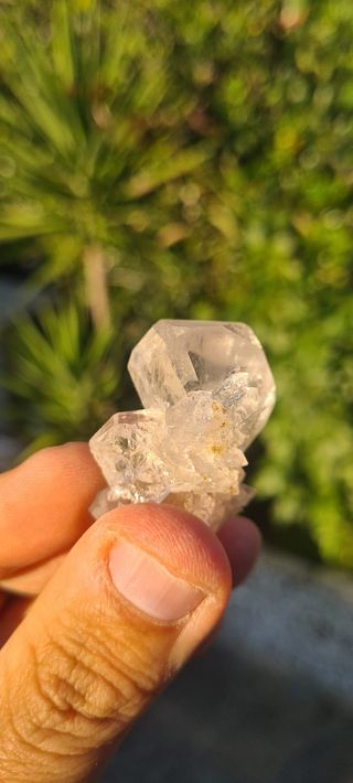 Minerali Cristallo Quarzo Biterminato Centro Geode