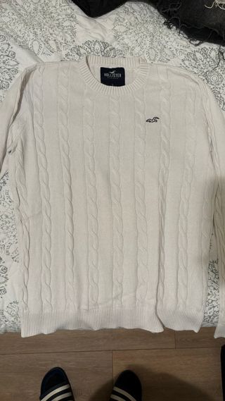 Jersey Hollister Blanco Trenzado