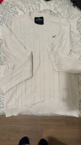 Jersey Hollister Blanco Trenzado