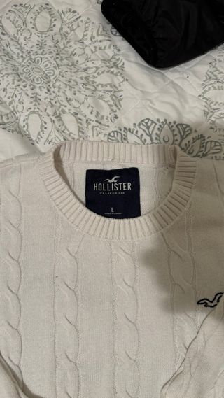 Jersey Hollister Blanco Trenzado