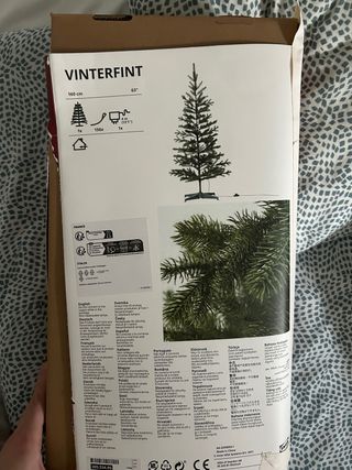 Árbol de Navidad Ikea VINTERFINT con luces