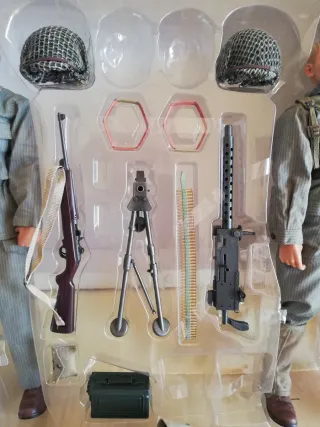 1/6 Dragón wwii Guam M1919 MG team hunt & peck