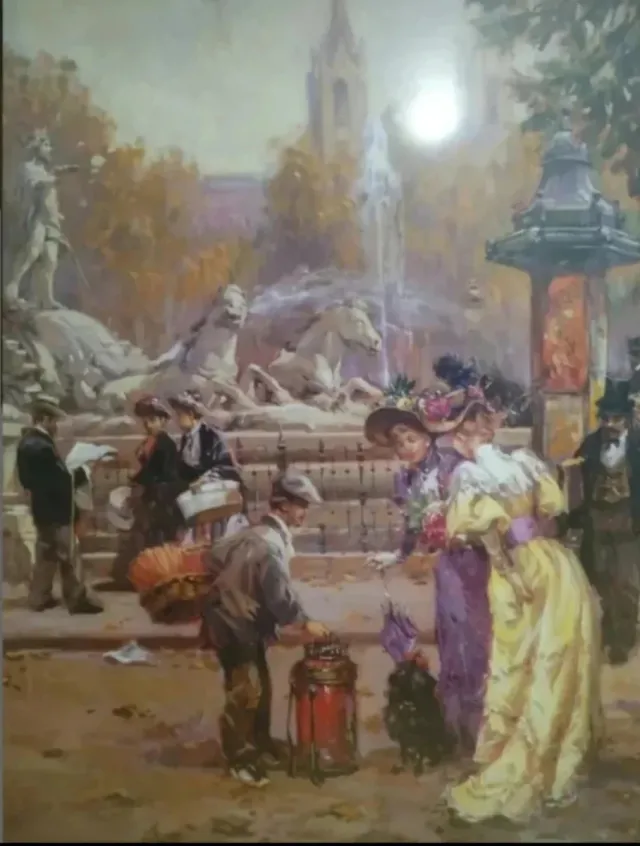 Cuadro antiguo Madrid