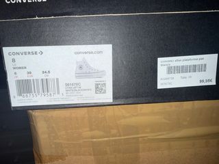 Converse blancas plataforma