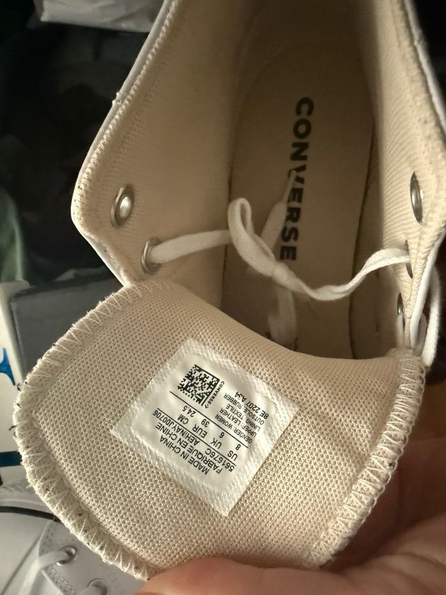 Converse blancas plataforma