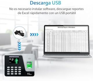 NGTeco Control Horario Empleados Huella Dactilar