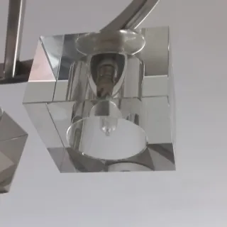 Lámpara de techo moderna cristal y metal