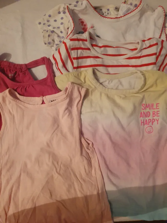 Lote de 6 Camiseta  18-24 meses verano niña