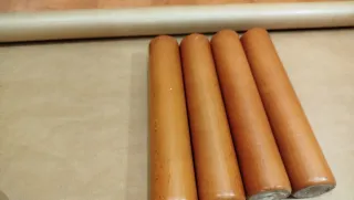 4 Patas Redondas Madera Canapé