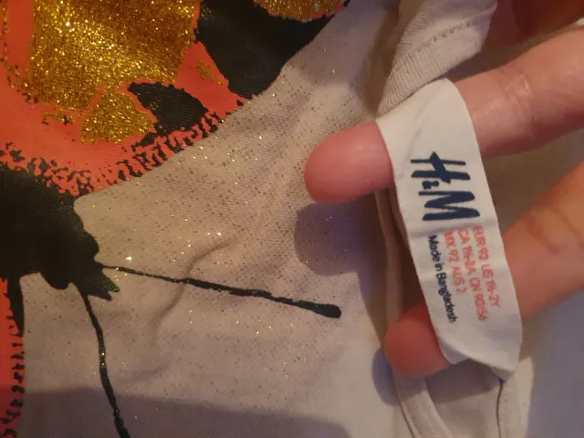 Lote 5 camisetas manga corta niña