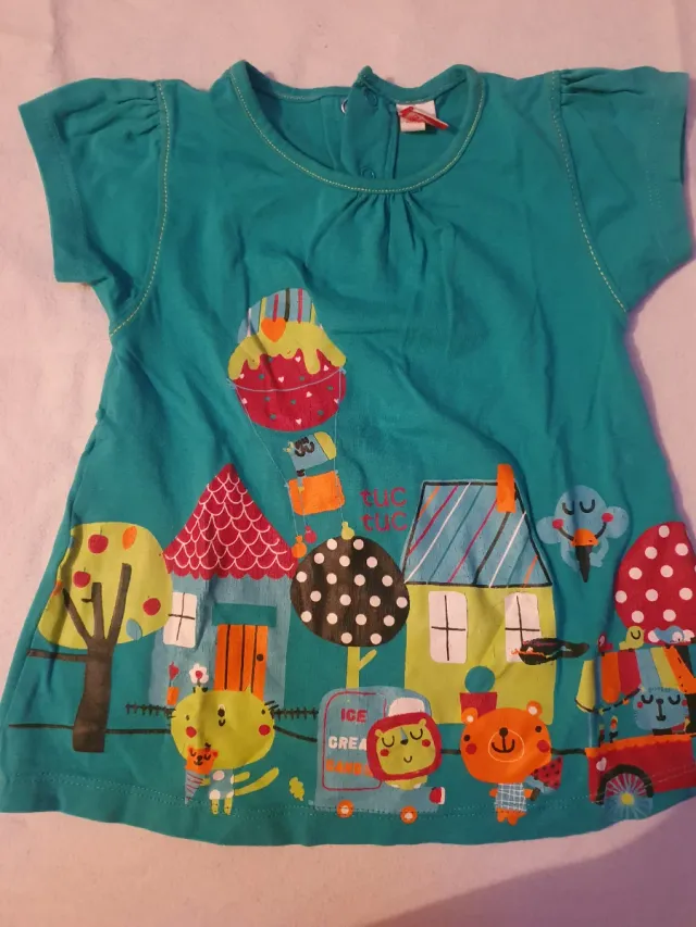 Lote 5 camisetas manga corta niña