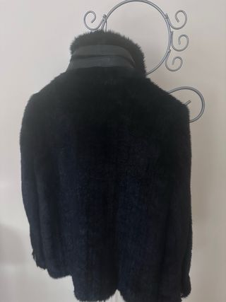 Chaquetón negro Zara