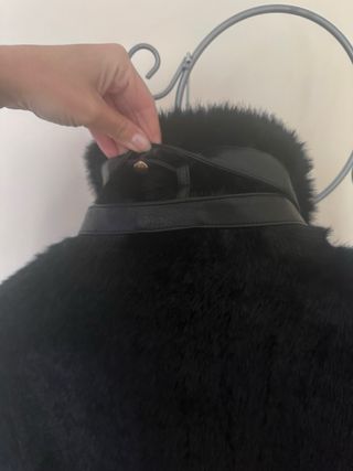 Chaquetón negro Zara