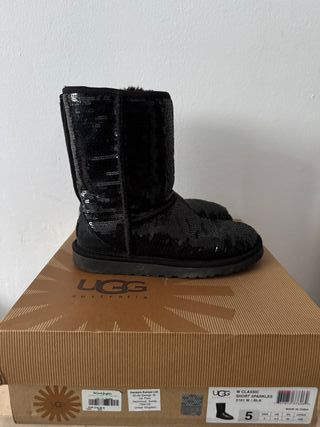 Botas UGG Lentejuelas Negras Talla 36