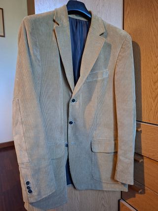 Blazer uomo velluto beige vintage