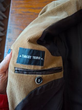 Blazer uomo velluto beige vintage