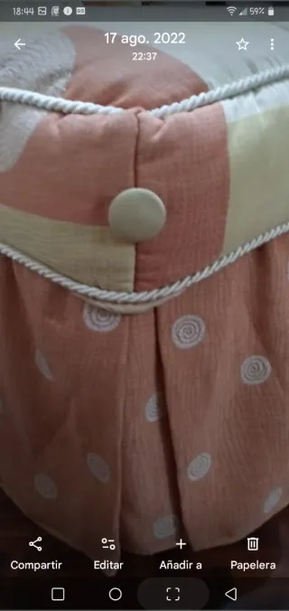 Edredón1'35,2 cojines,2 cuadrante bando doble capa